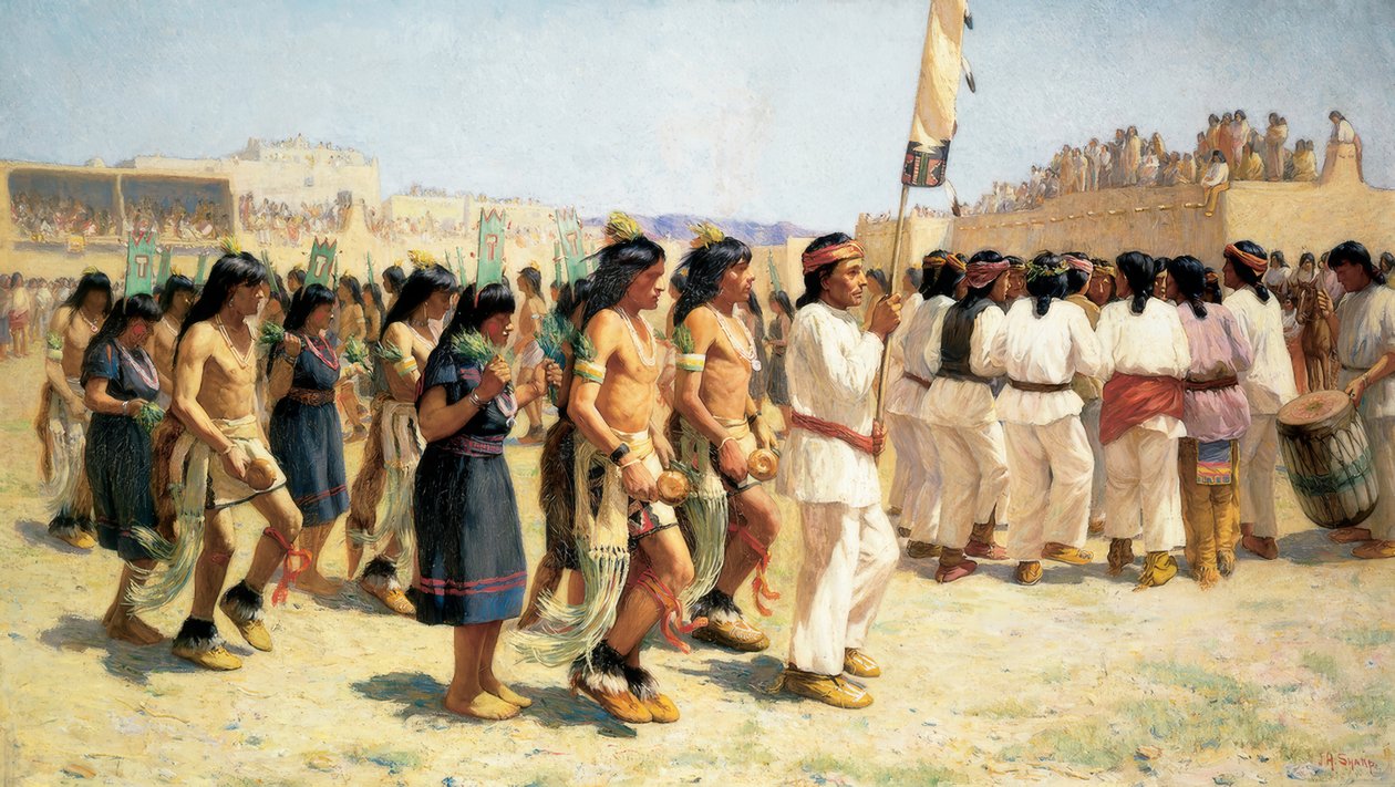 La danza del raccolto da Joseph Henry Sharp