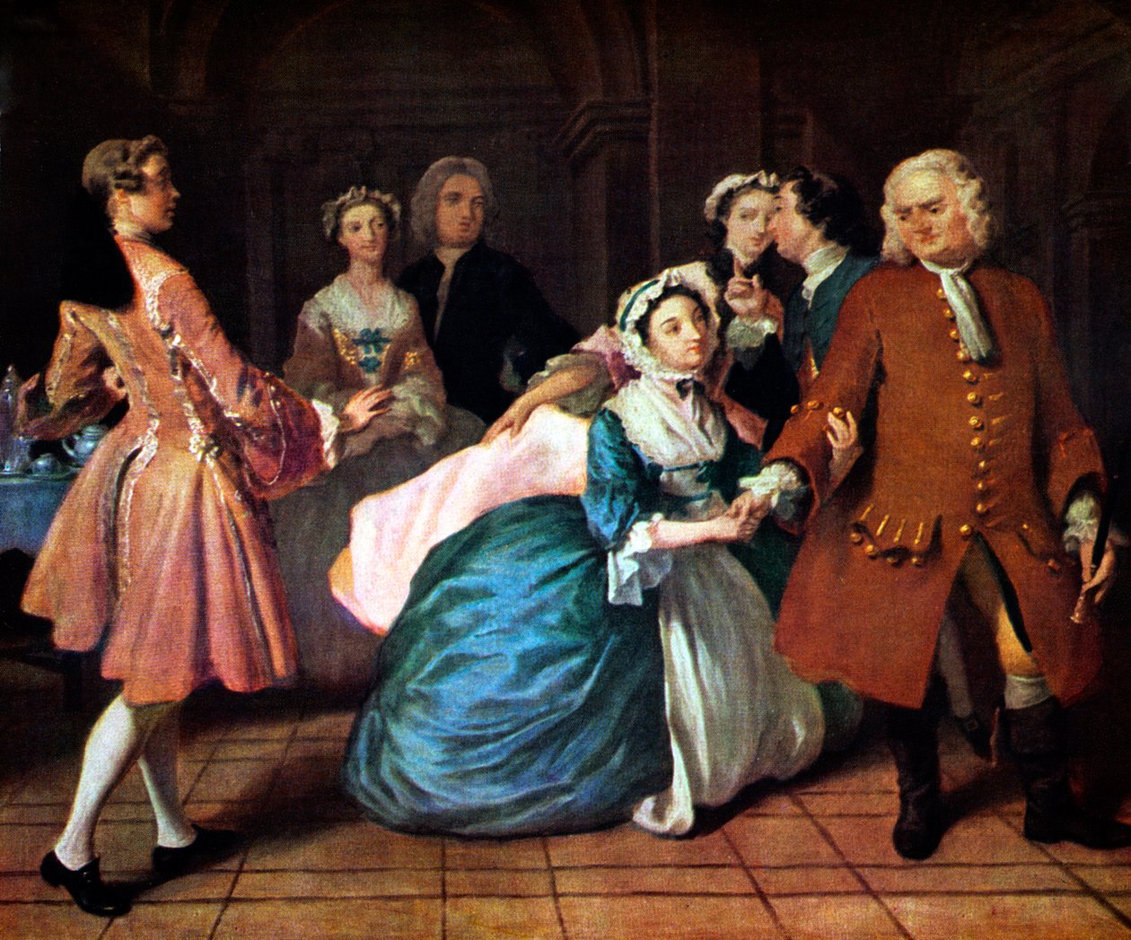 Samuel Richardson - scena da Joseph Highmore