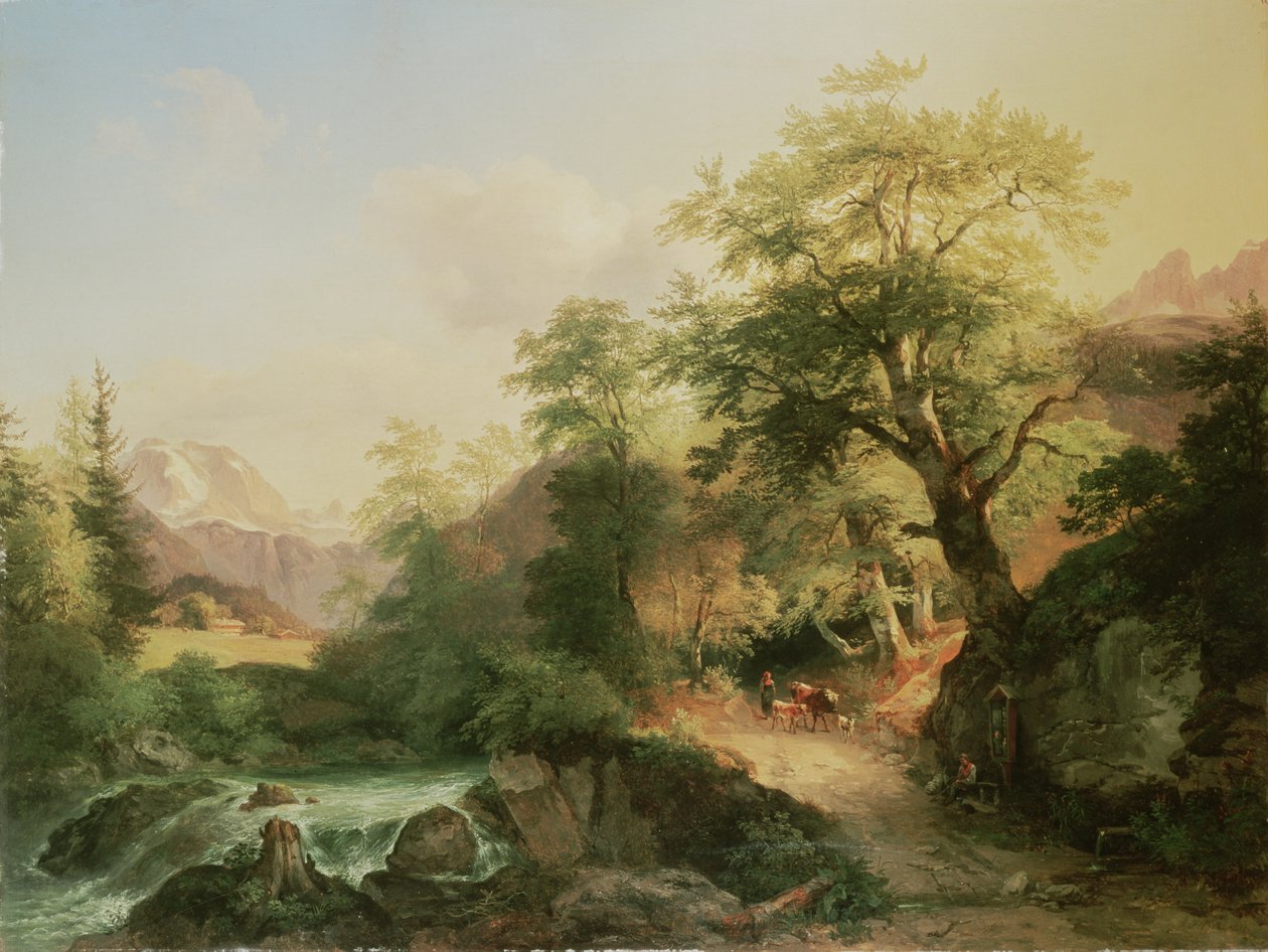Foresta vicino a Vienna, 1852 da Joseph Hoger