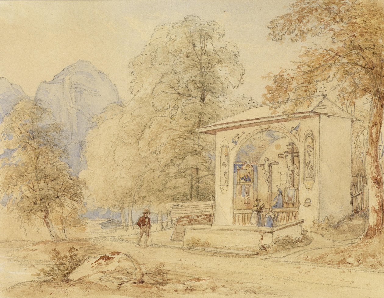 Joseph Höger Viandante e Cappella del Golgota da Joseph Hoger