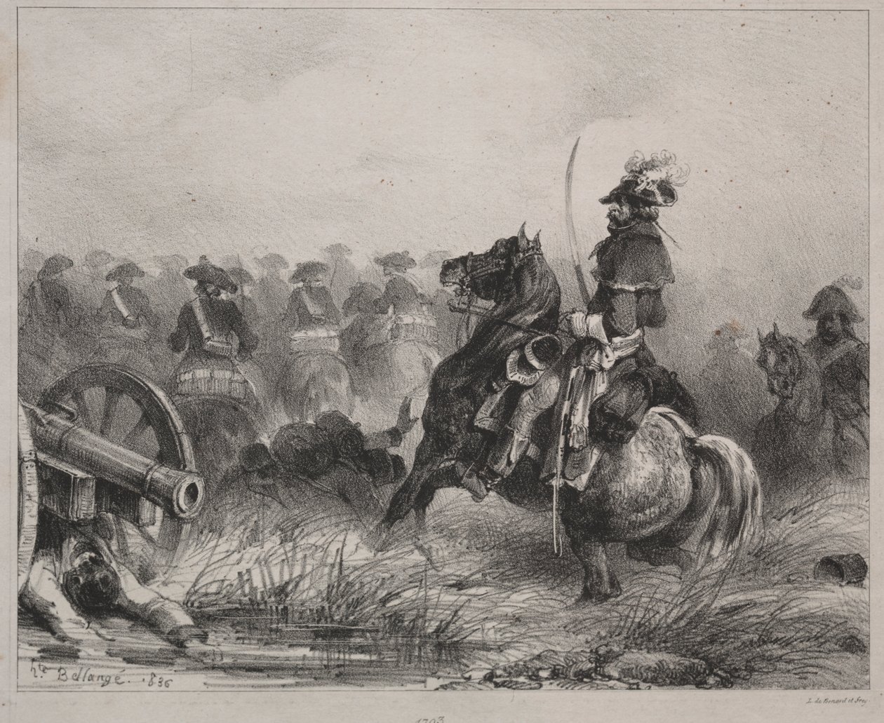 Scena di cavalleria da Joseph Louis Hippolyte Bellange