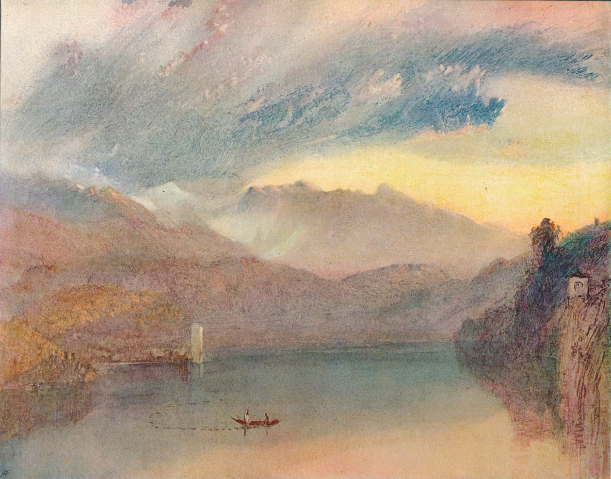 Un lago svizzero da Joseph Mallord William Turner