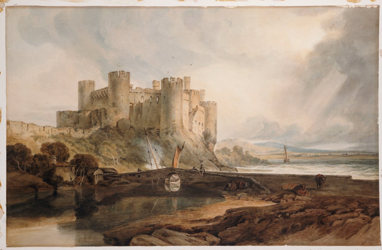 Castello di Conway, c.1802 da Joseph Mallord William Turner