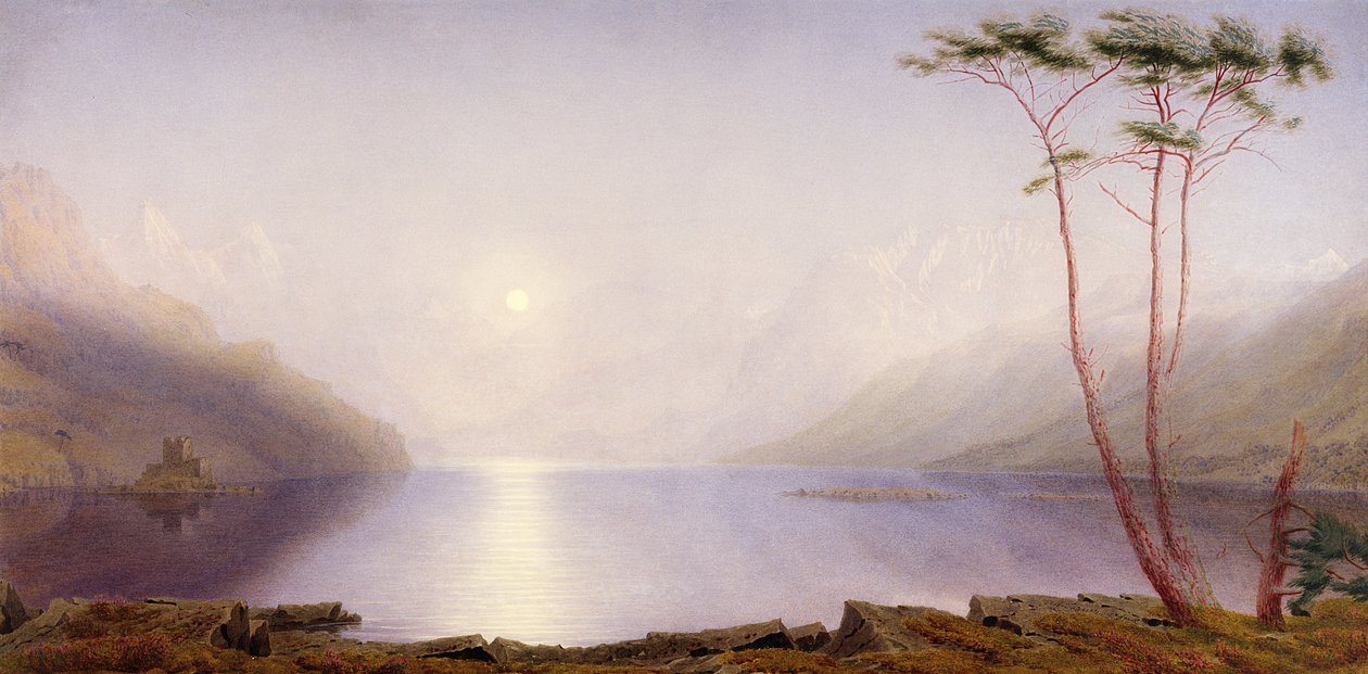 Loch Duich, luce della luna estiva da Joseph Mallord William Turner