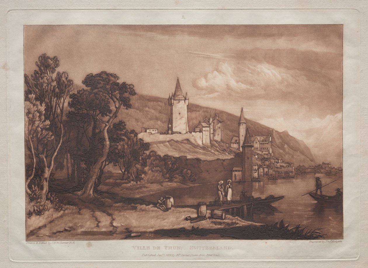 Città di Thun da Joseph Mallord William Turner