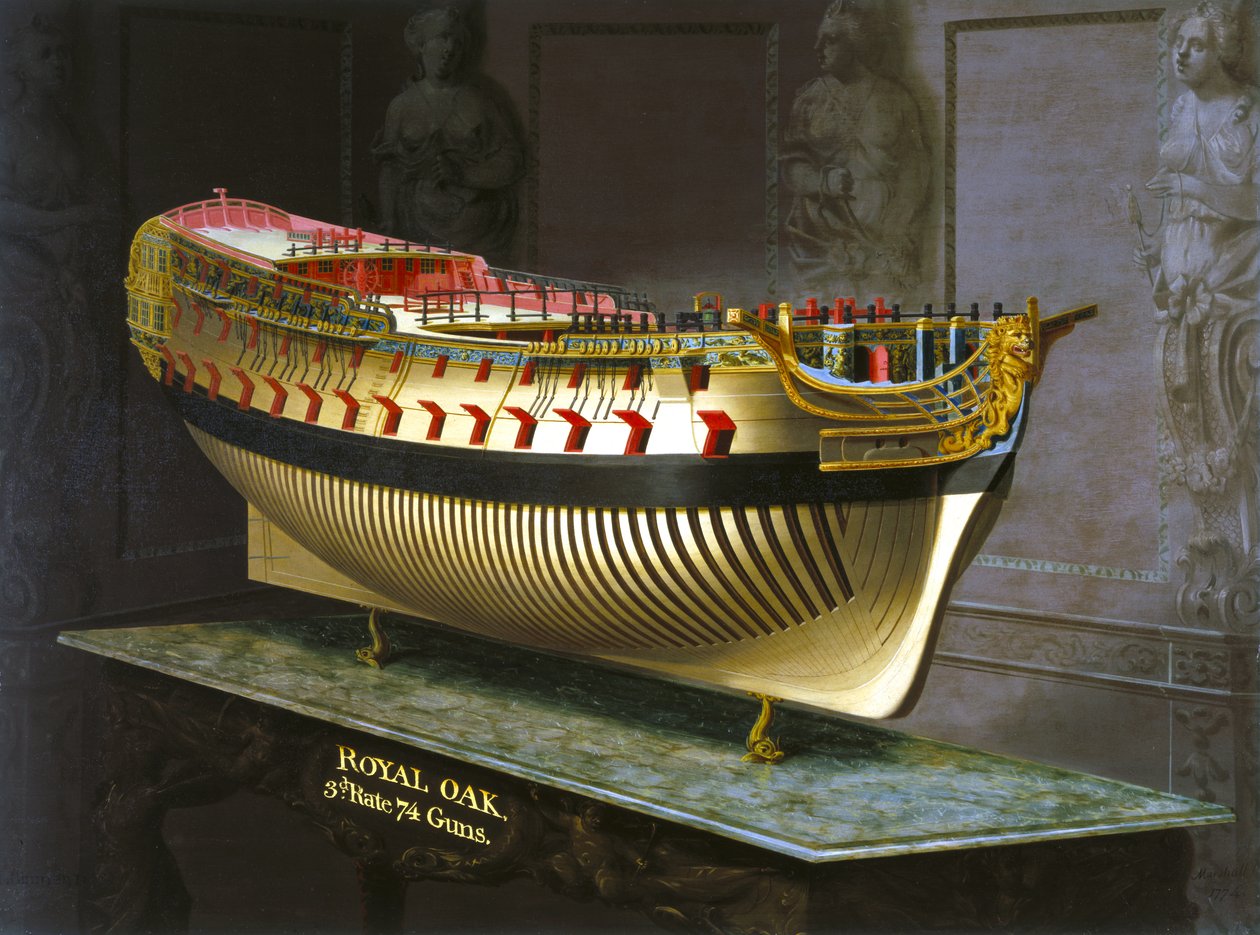 HMS Royal Oak, 1773-75 da Joseph Marshall