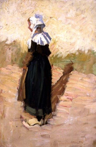 La piccola ragazza bretone da Joseph Milner Kite