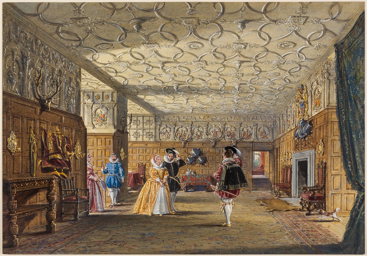 La sala, Levens, Westmoreland da Joseph Nash