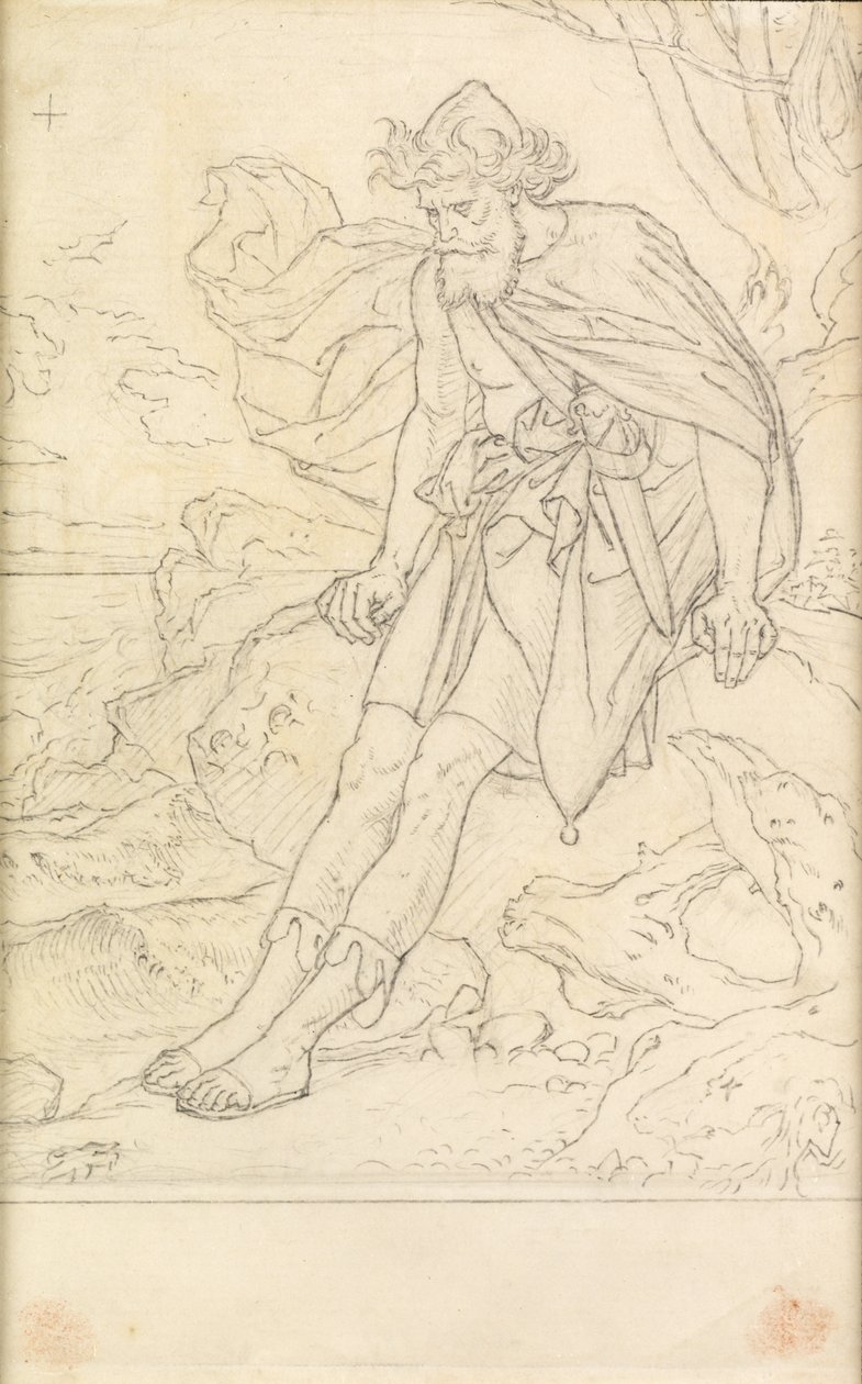 Ulisse su Ogigia da Joseph Noel Paton