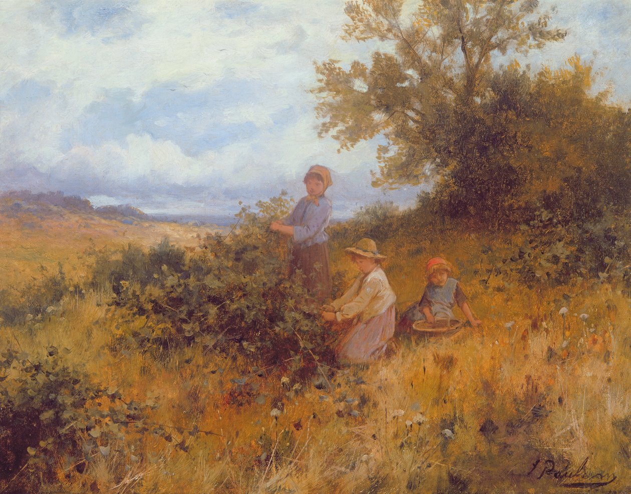 Raccolta di more, c.1870 da Joseph Paulman