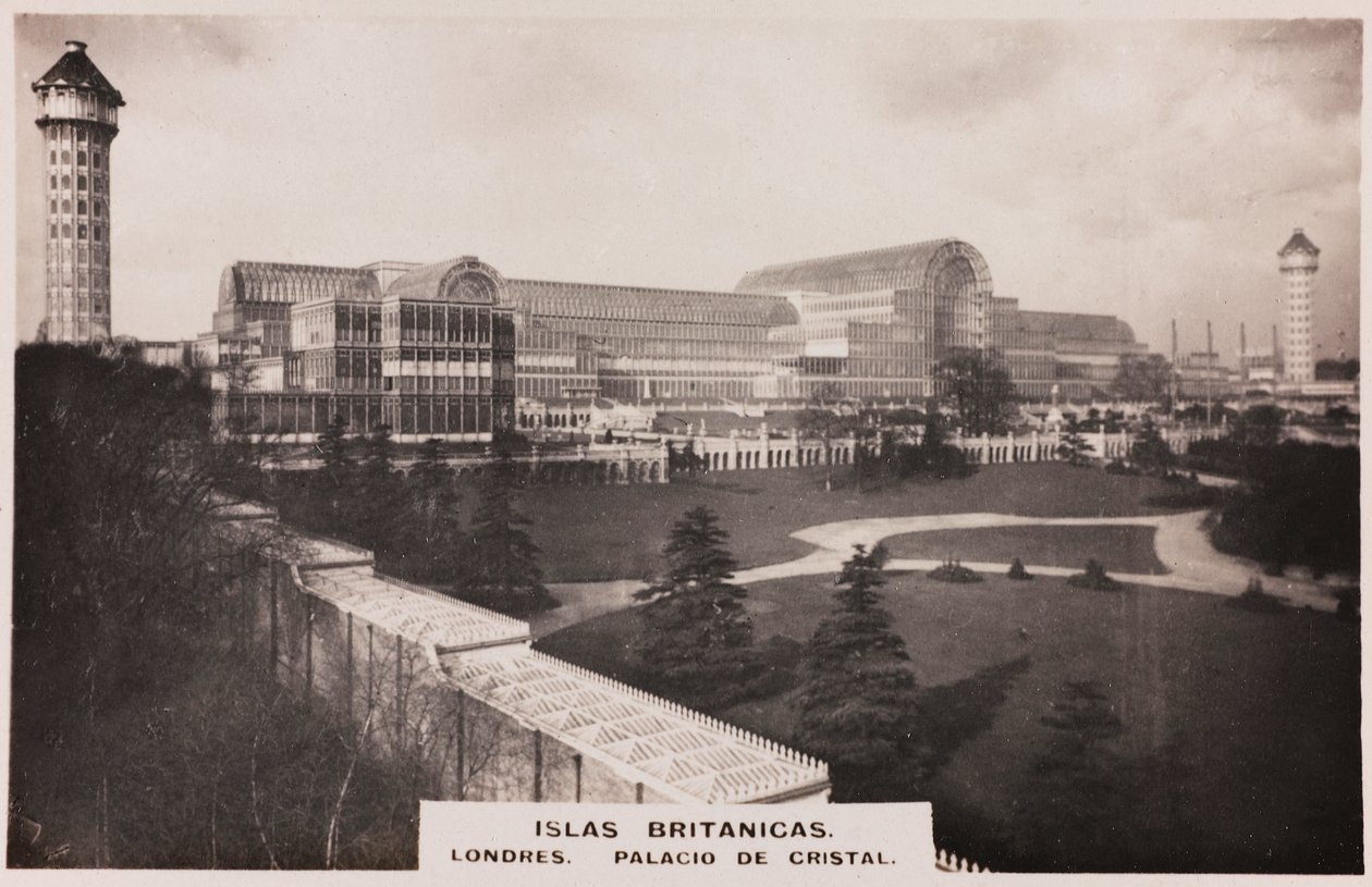 Vista del Crystal Palace a Londra da Joseph Paxton