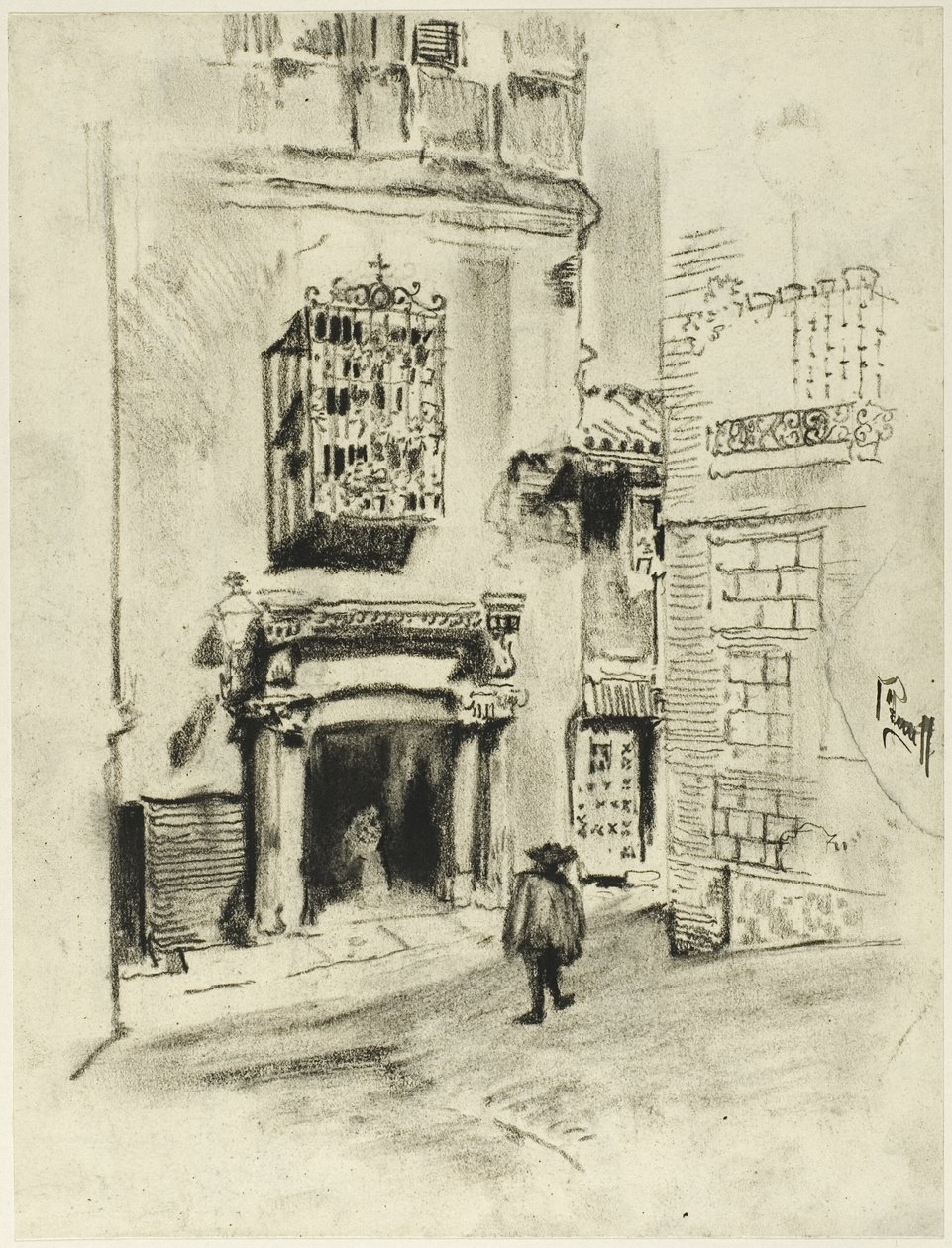 Un portone, Toledo da Joseph Pennell