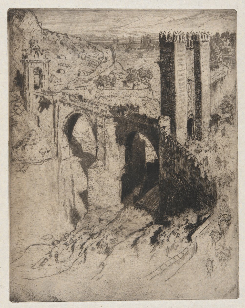 Ponte di Alcantara da Joseph Pennell
