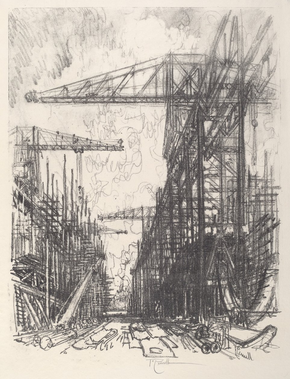 Costruzione di Distruttori, No.I da Joseph Pennell