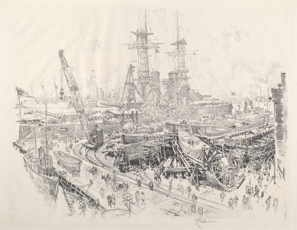 Costruzione di Cacciatori di Sommergibili da Joseph Pennell