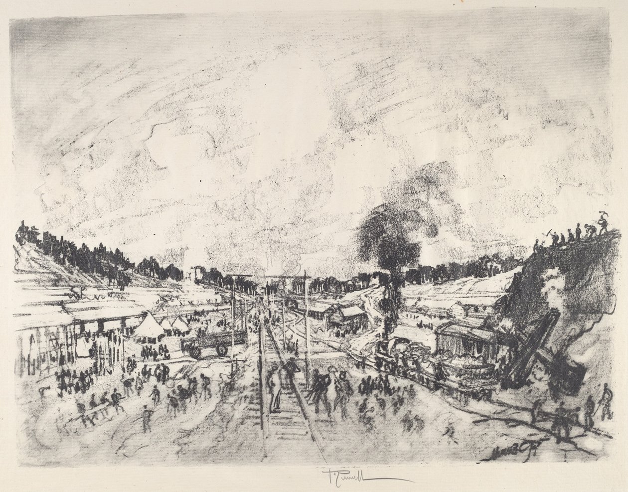 Costruzione del Campo da Joseph Pennell