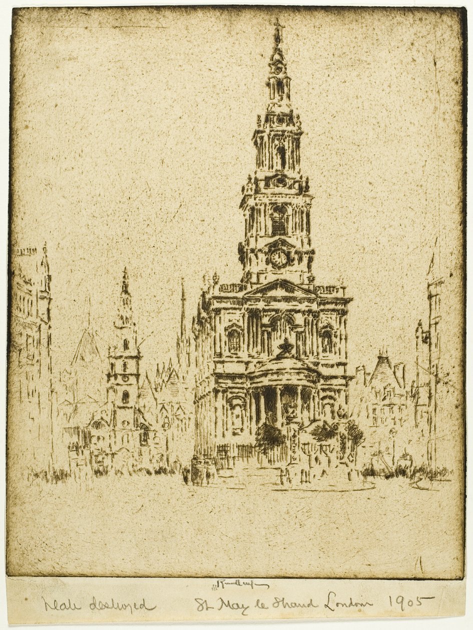 Chiesa di Santa Maria-le-Strand da Joseph Pennell