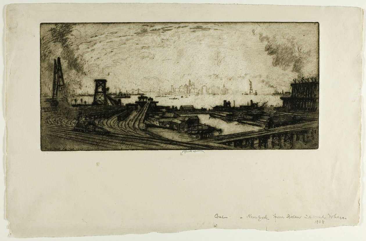 Banchine del carbone, Staten Island, No. II da Joseph Pennell