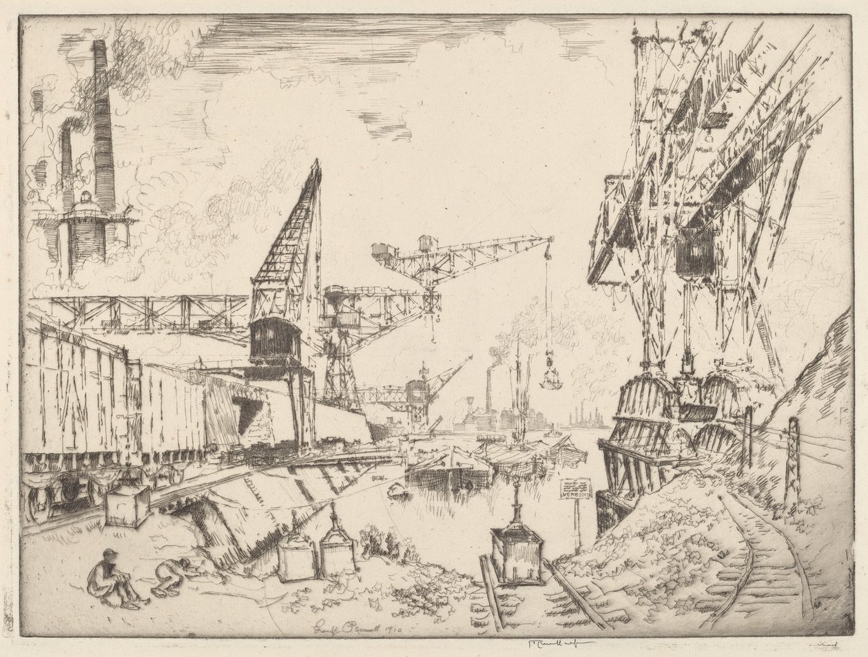 Gru a Duisburg da Joseph Pennell