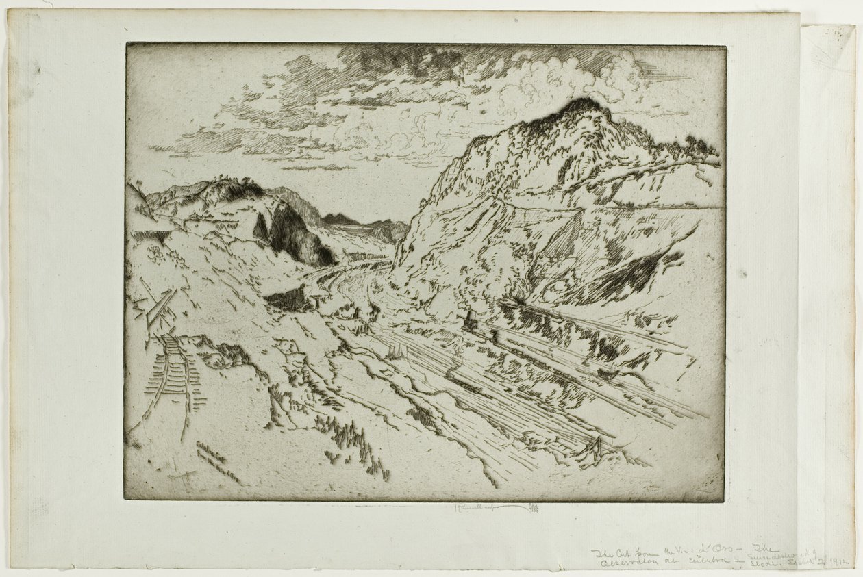 Taglio di Culebra, Panama da Joseph Pennell