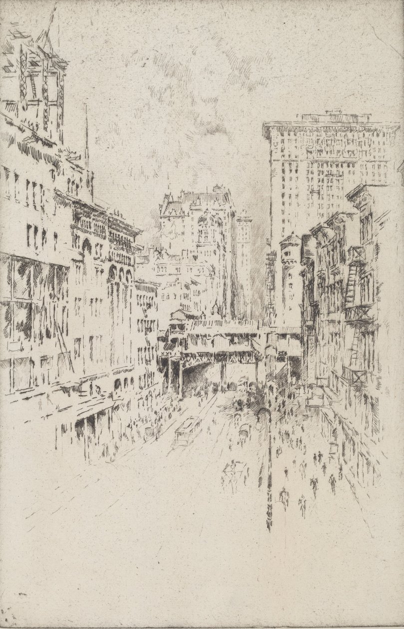Quarantaduesima Strada, 1904 da Joseph Pennell