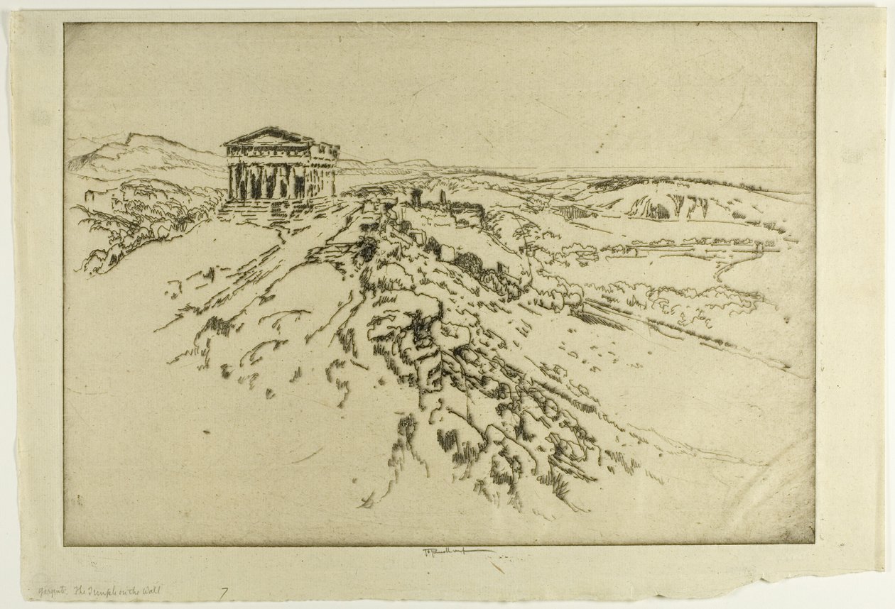 Girgenti, il Tempio sul Muro da Joseph Pennell