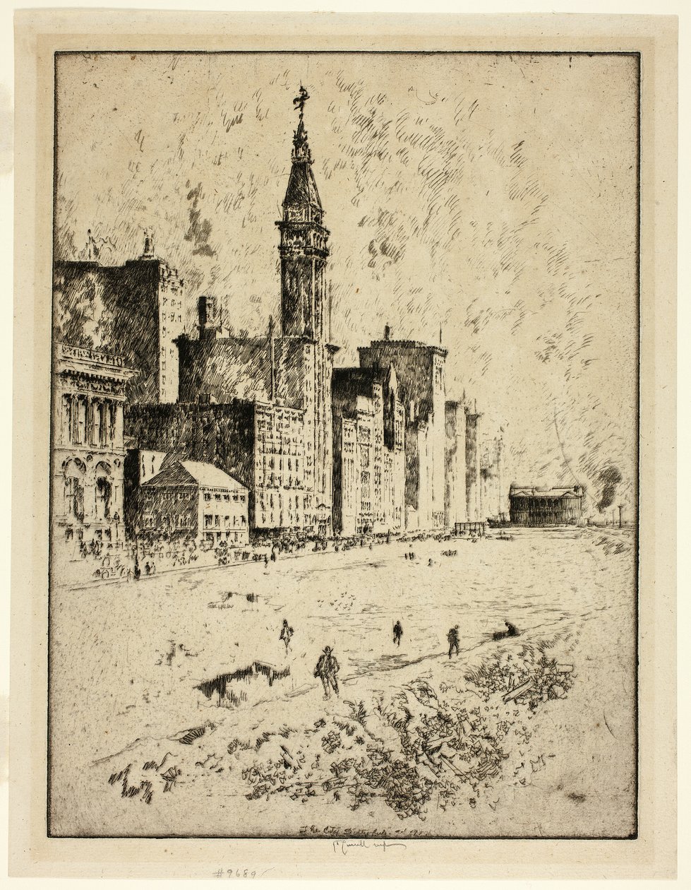 Viale Michigan, Chicago (La città sporca) da Joseph Pennell