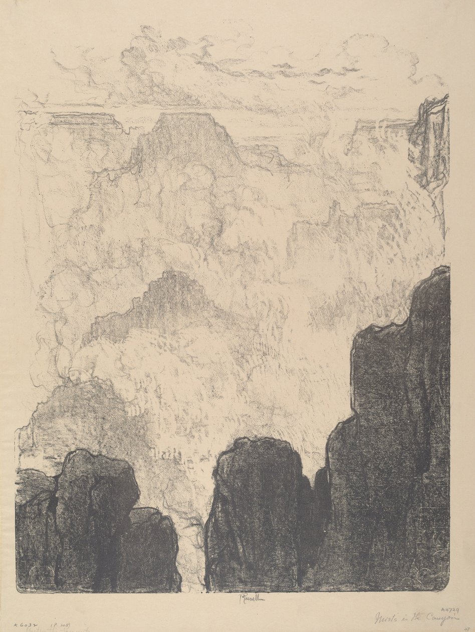 Nebbie nel Canyon, No.II da Joseph Pennell