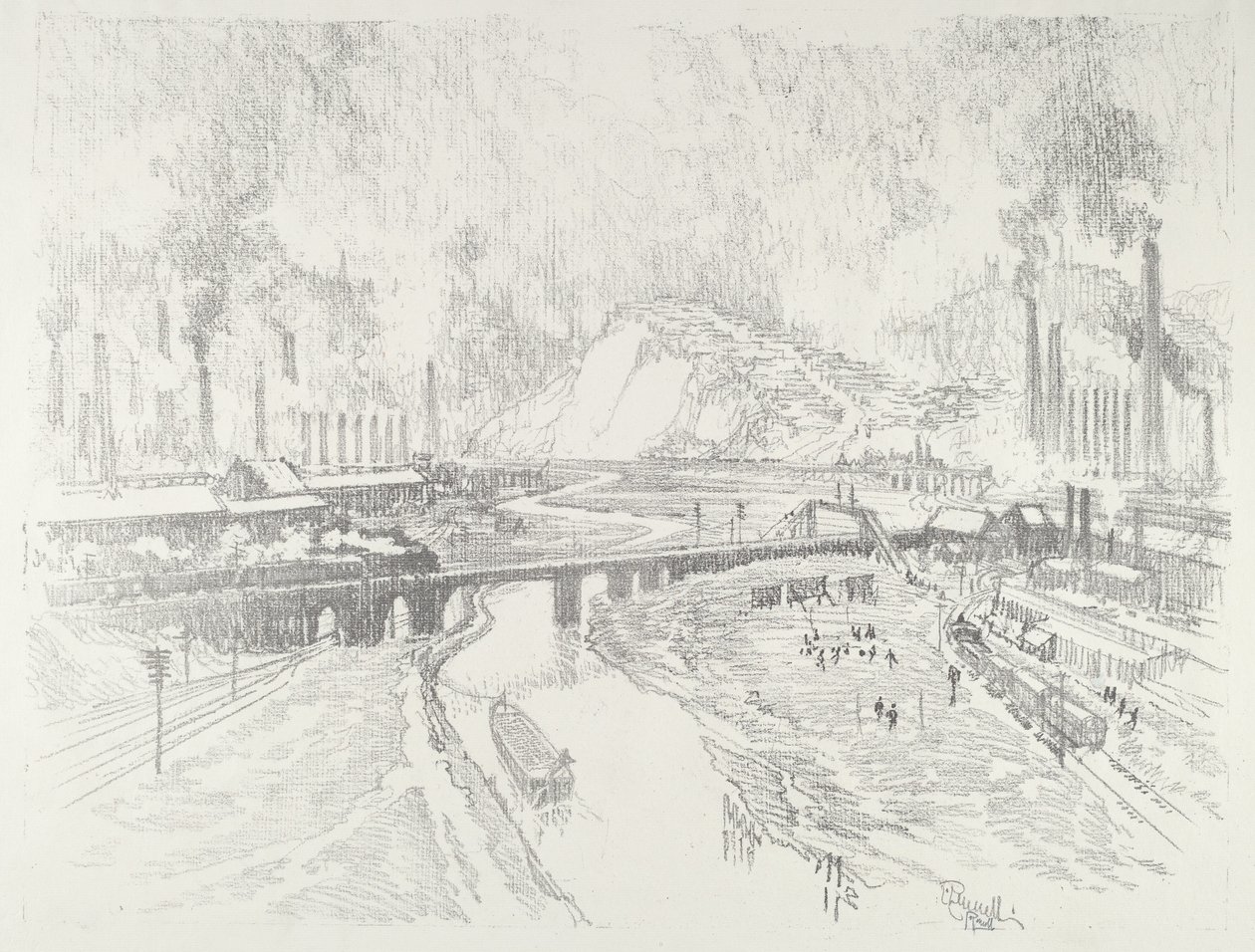 Città delle munizioni da Joseph Pennell