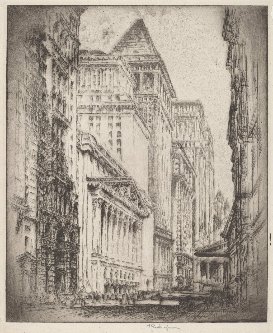 Borsa di New York da Joseph Pennell