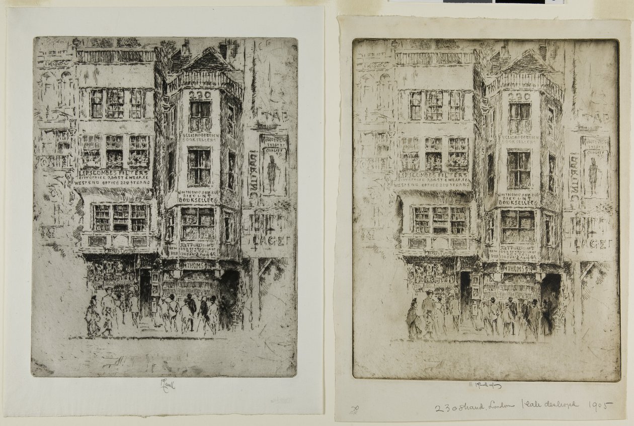 No. 230 Strand da Joseph Pennell
