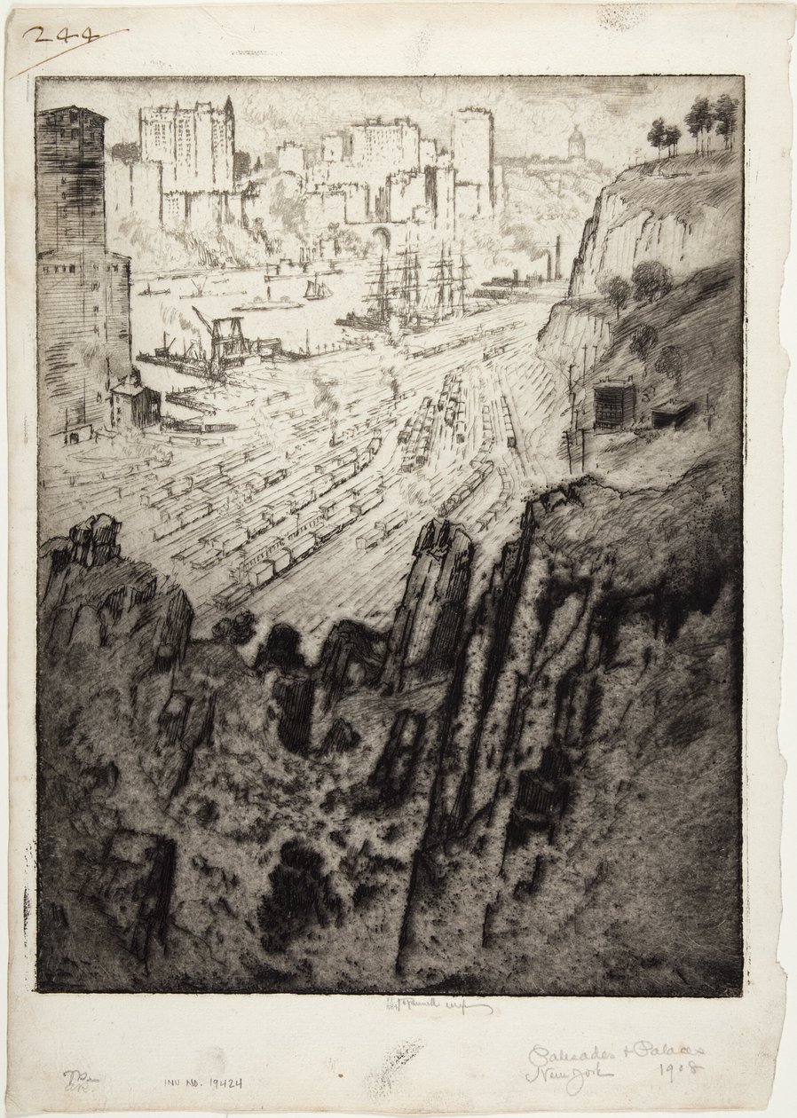Palisate e palazzi da Joseph Pennell