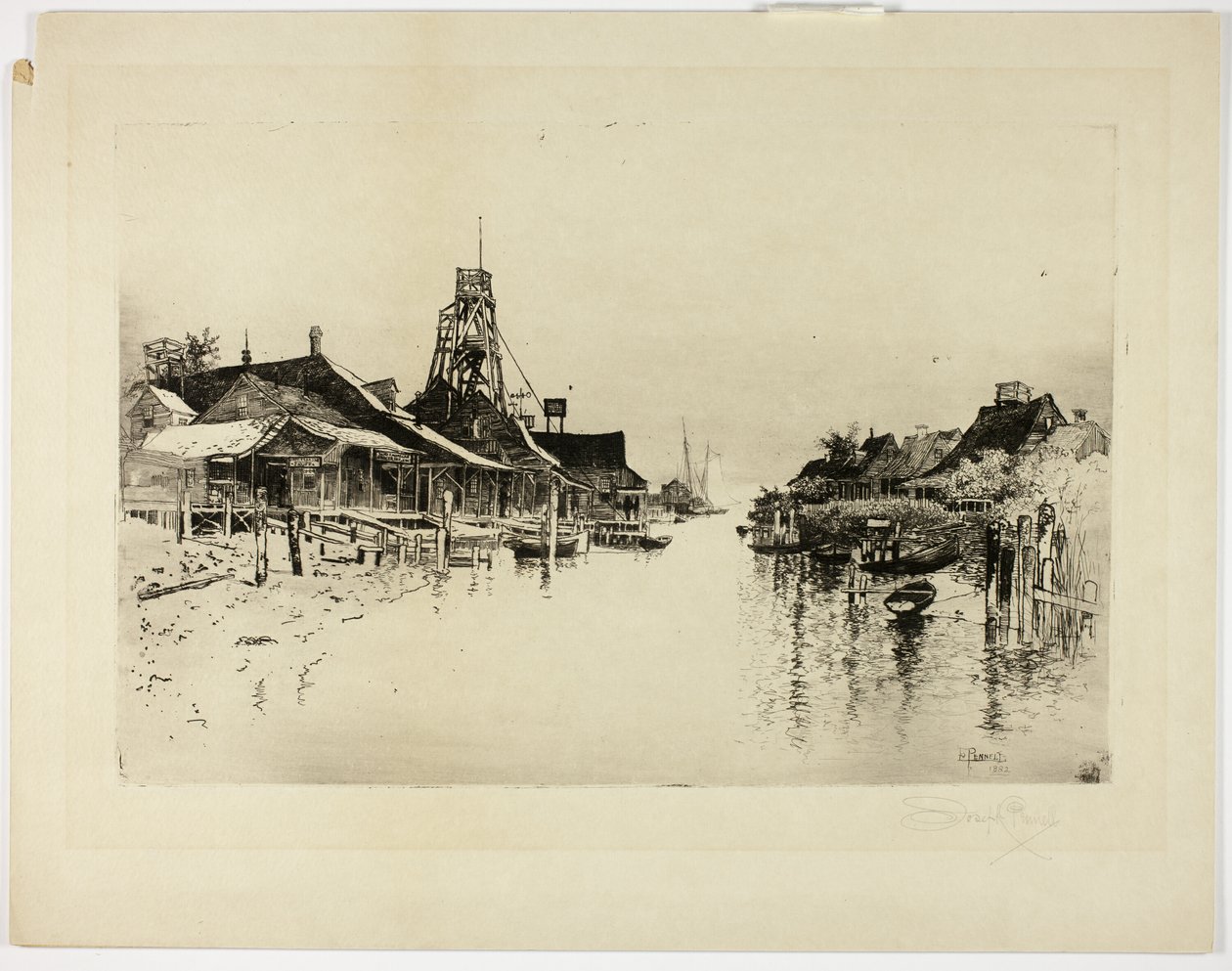 Pilot Town, La. da Joseph Pennell
