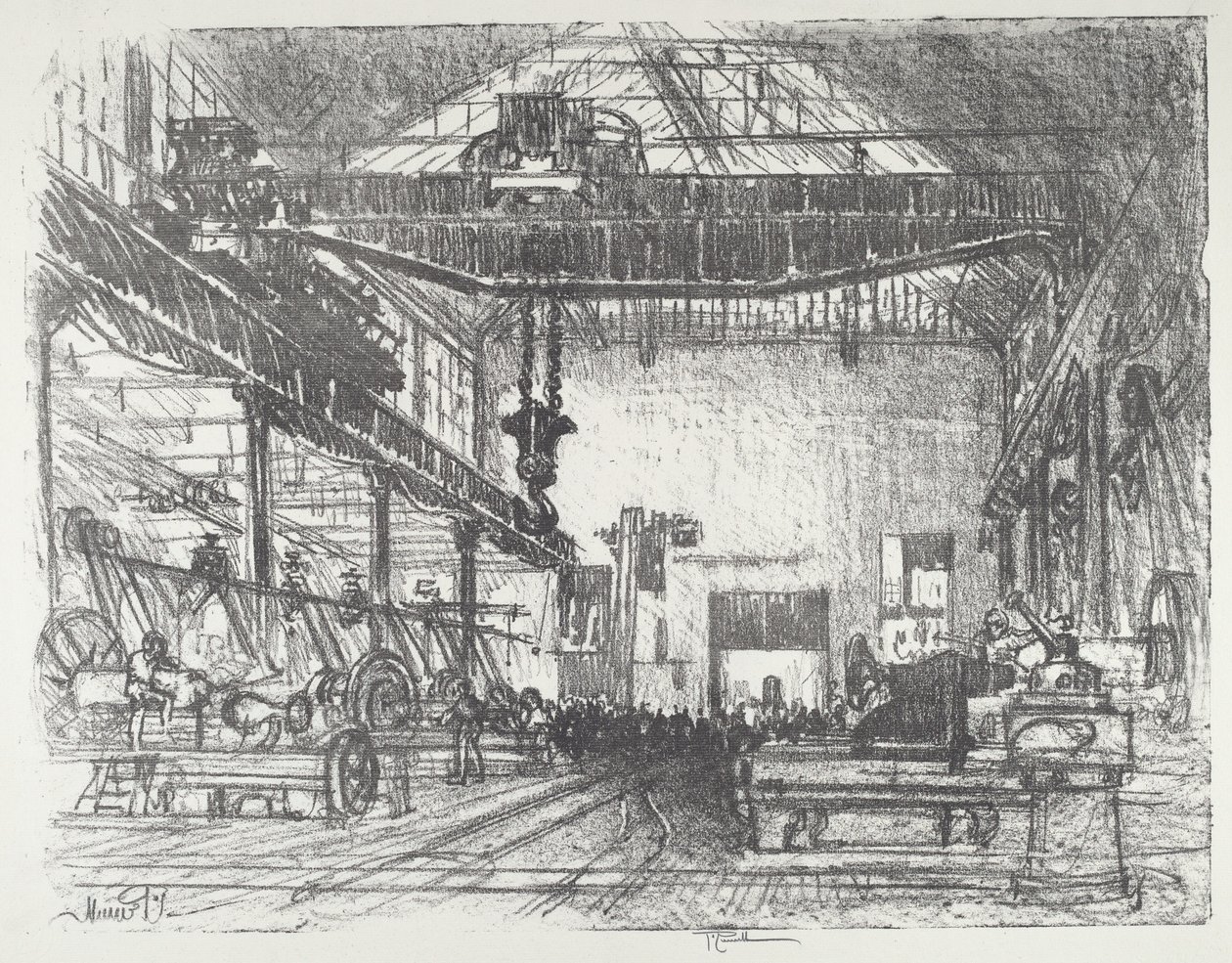 Piallatura di Grandi Conchiglie, 1916 da Joseph Pennell