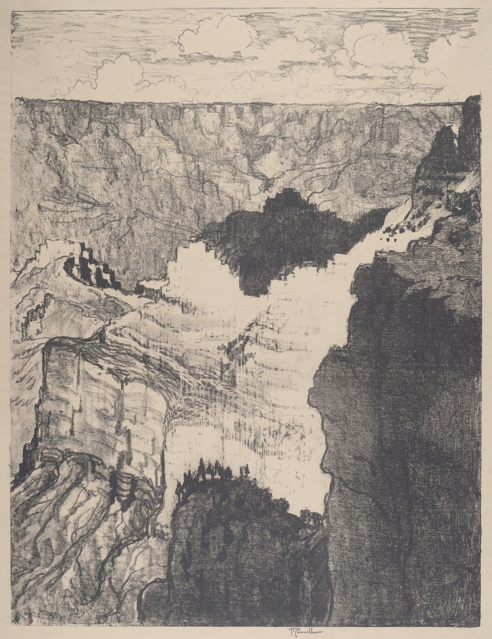 Strada per la Città Bianca, No.I, 1912 da Joseph Pennell