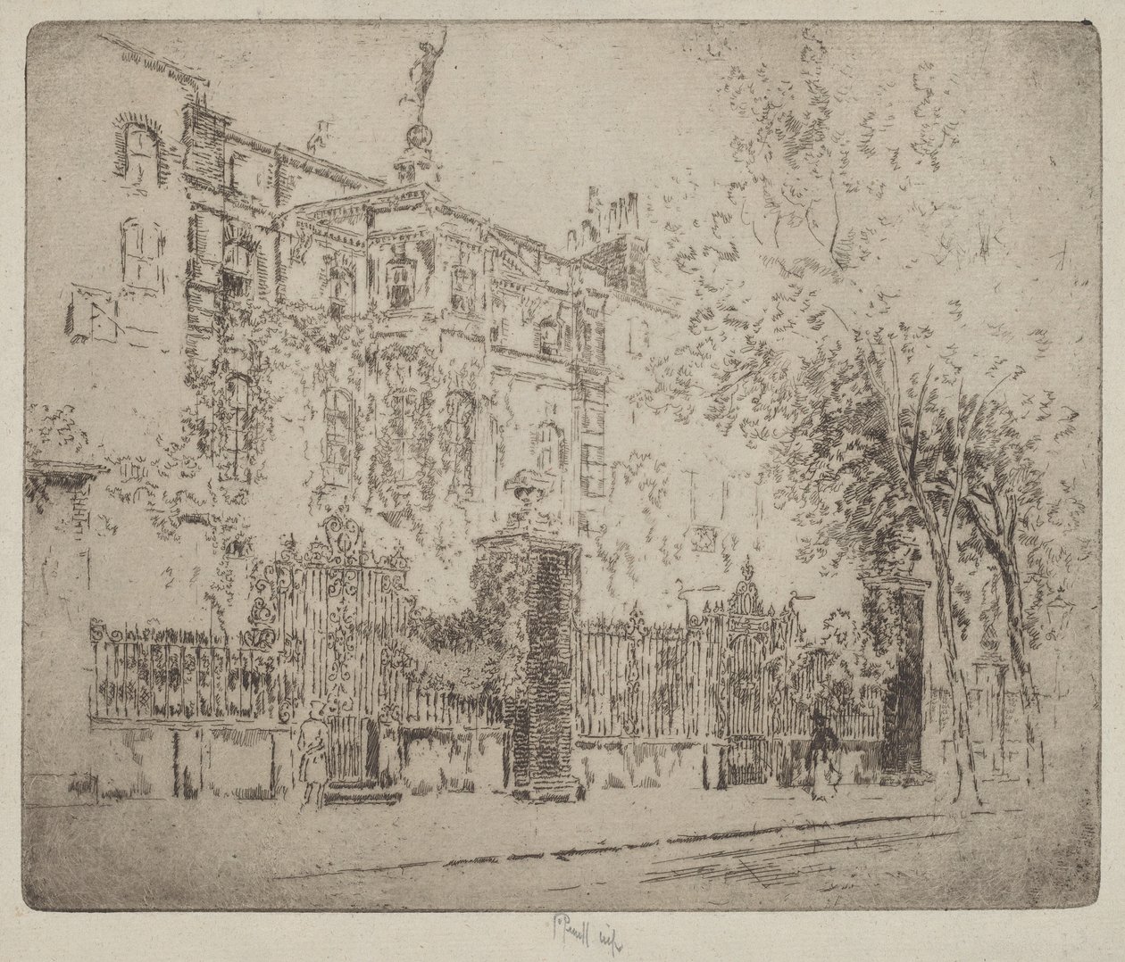 Casa di Rossetti da Joseph Pennell