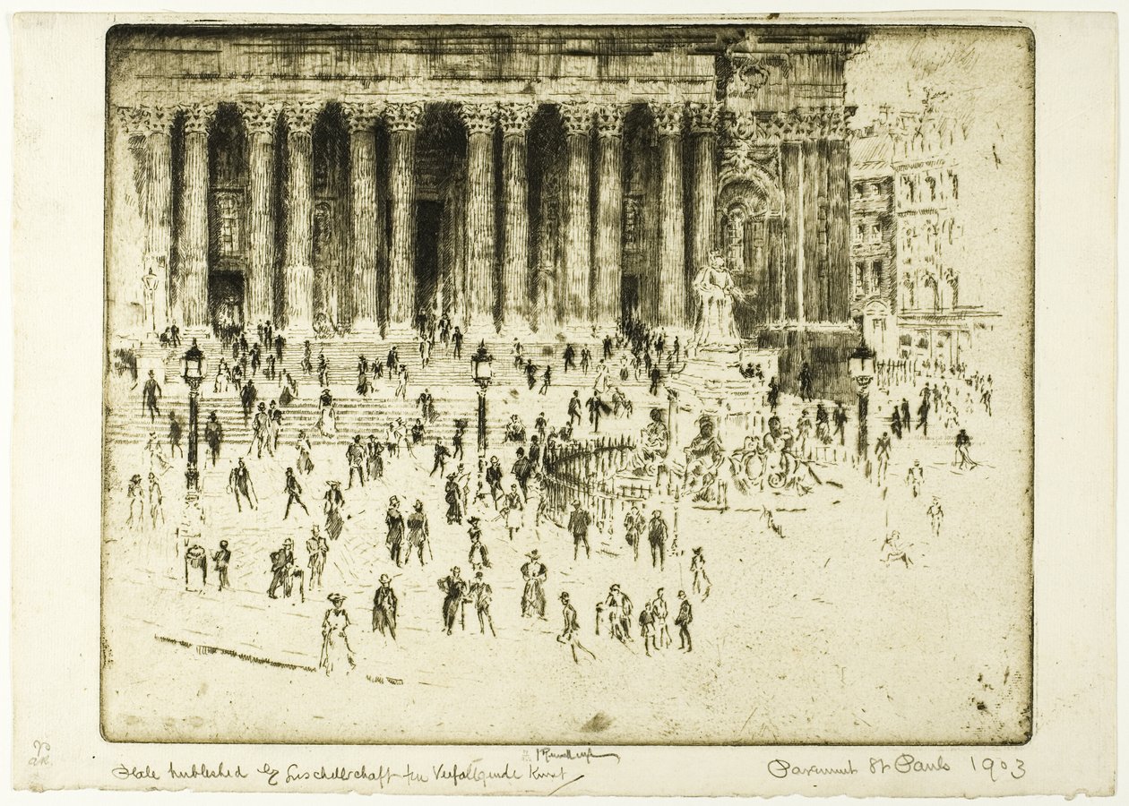 Marciapiede di San Paolo da Joseph Pennell