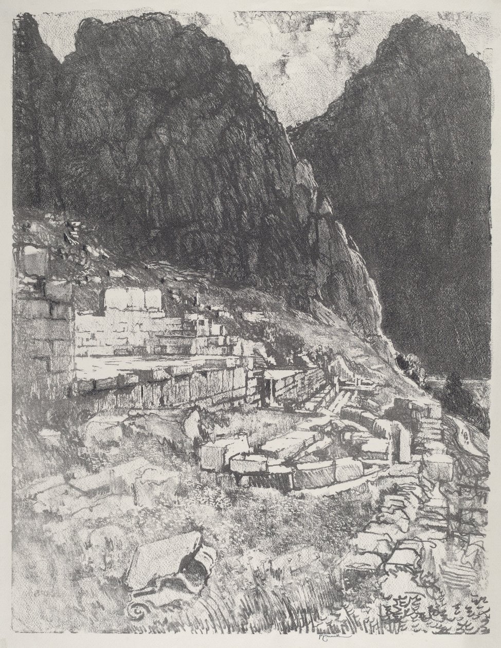 Sedili dei potenti, Delfi da Joseph Pennell