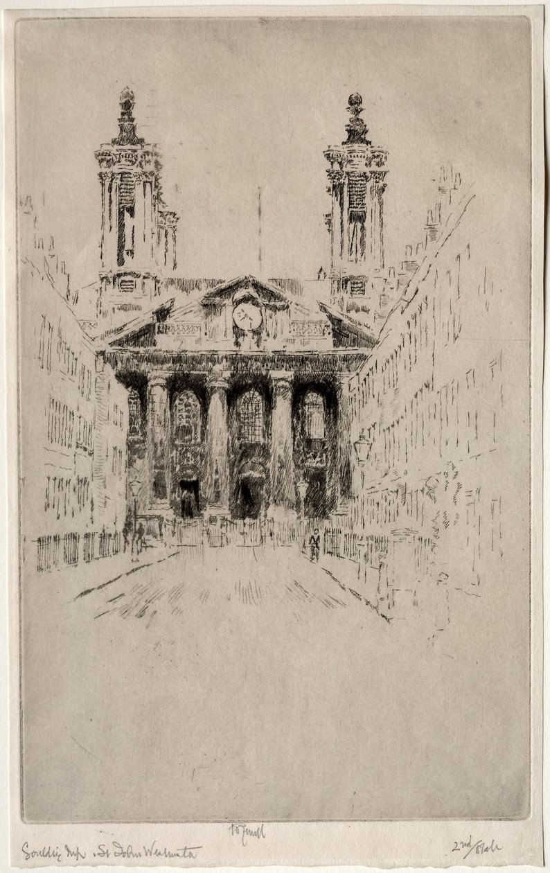 San Giovanni, Westminster, 1895 da Joseph Pennell