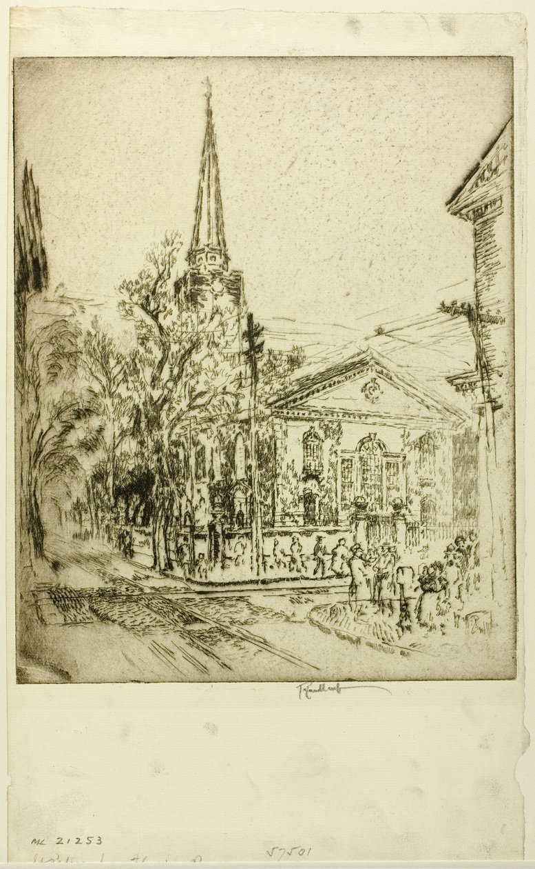 San Pietro, da Pine Street, Filadelfia da Joseph Pennell