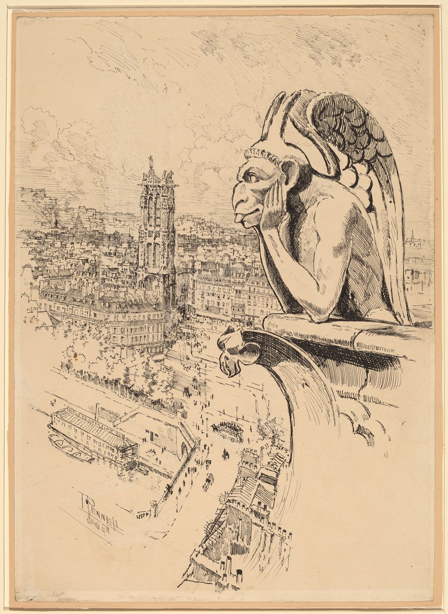 Studio per "Le Stryge" da Joseph Pennell