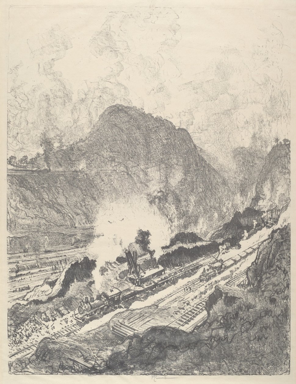 Il taglio da Culebra da Joseph Pennell