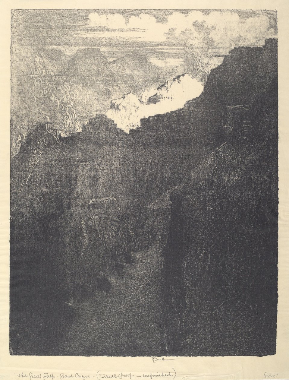 Il Grande Abisso, 1912 da Joseph Pennell