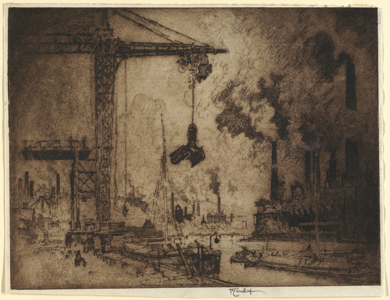 La Stretta, Serang da Joseph Pennell