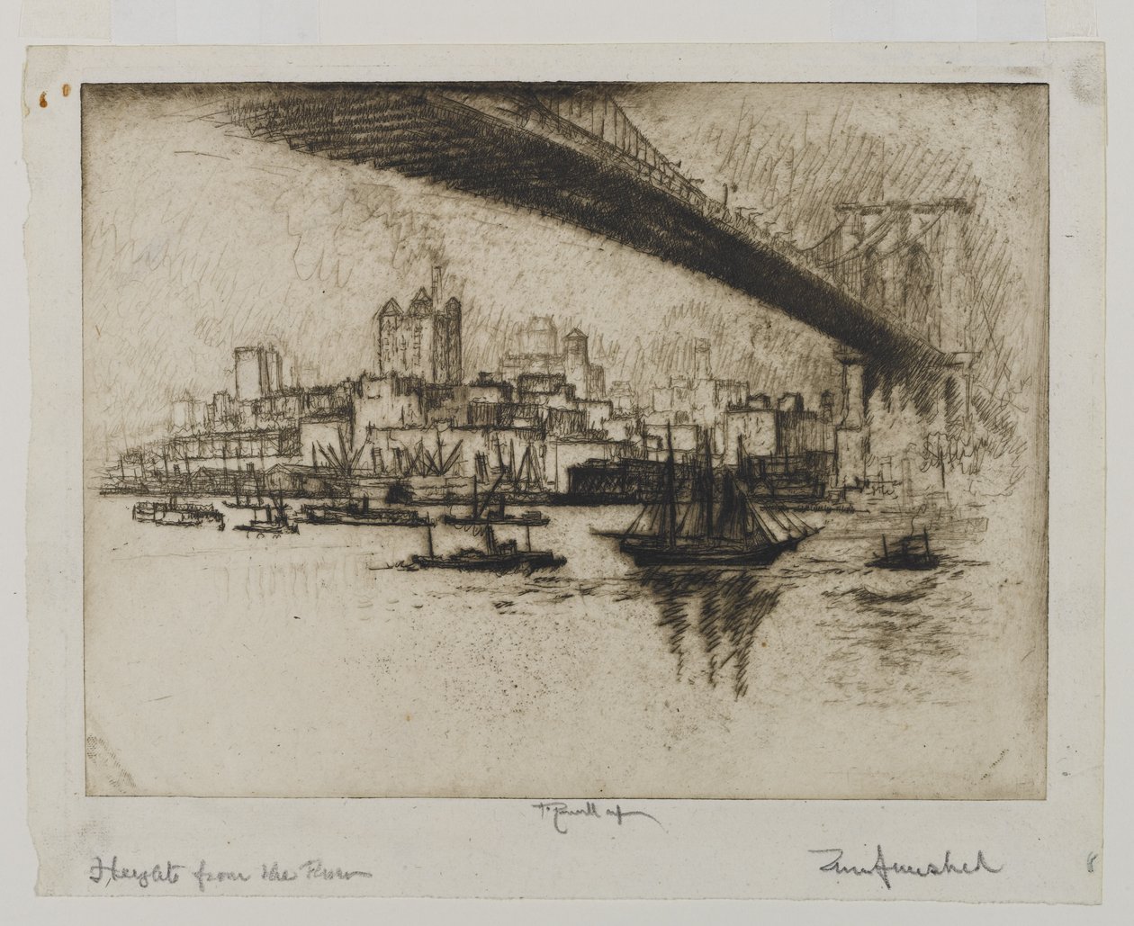 Le Alture, Brooklyn, 1924 da Joseph Pennell