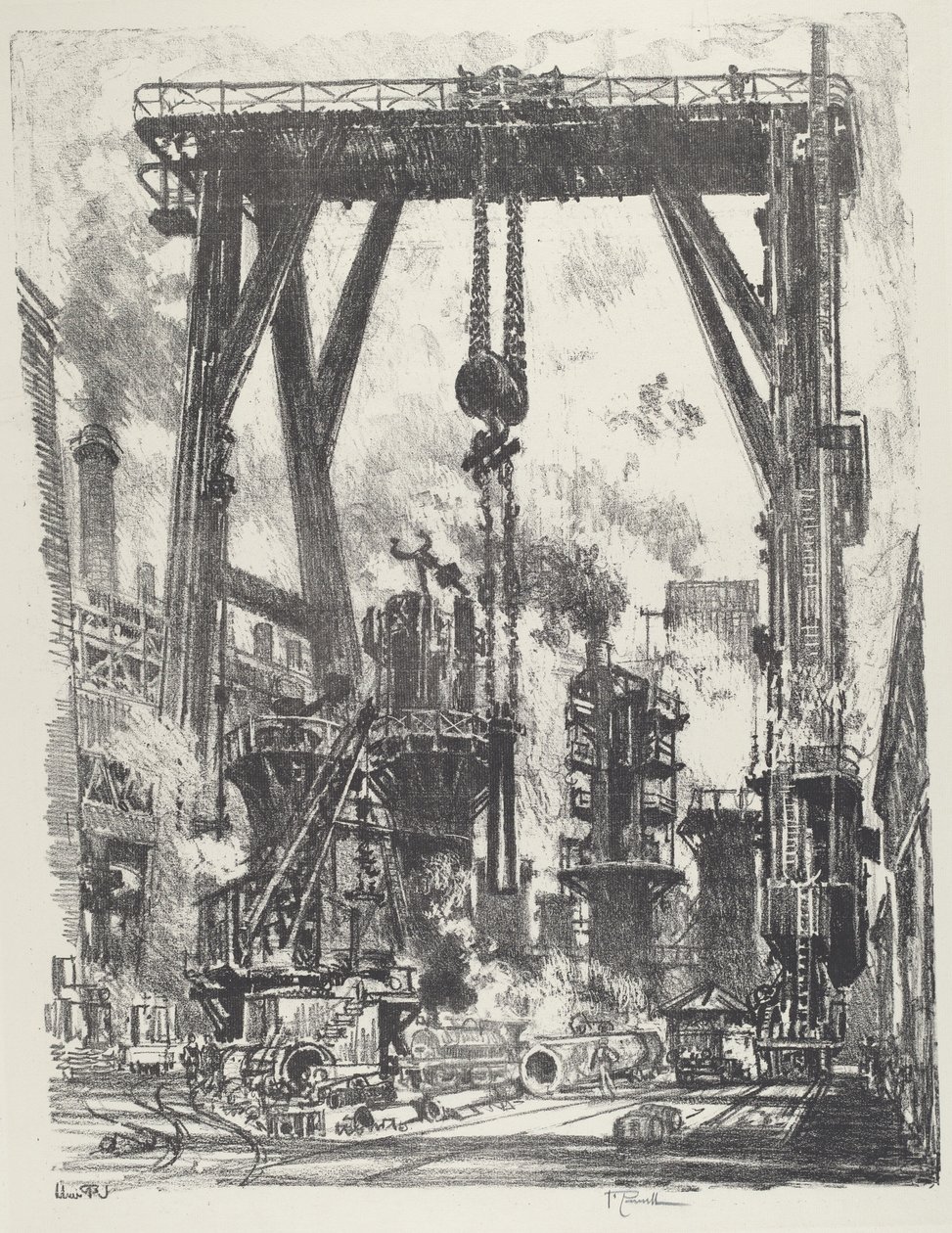 La vecchia fossa delle armi da Joseph Pennell