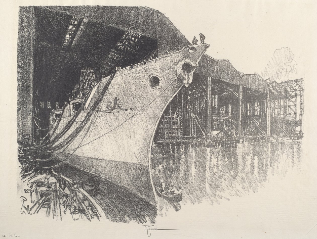 La prua, 1917 da Joseph Pennell