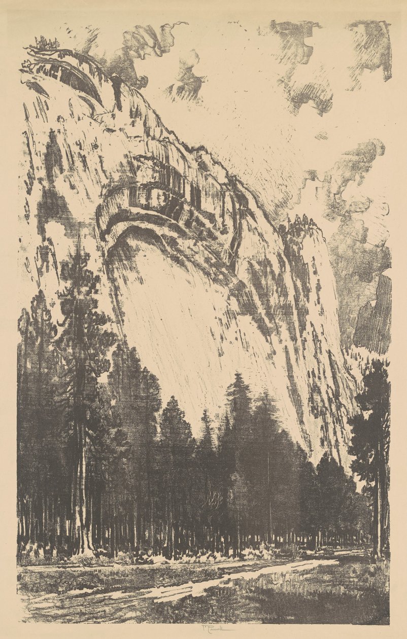 La valle di Yosemite, 1912 da Joseph Pennell