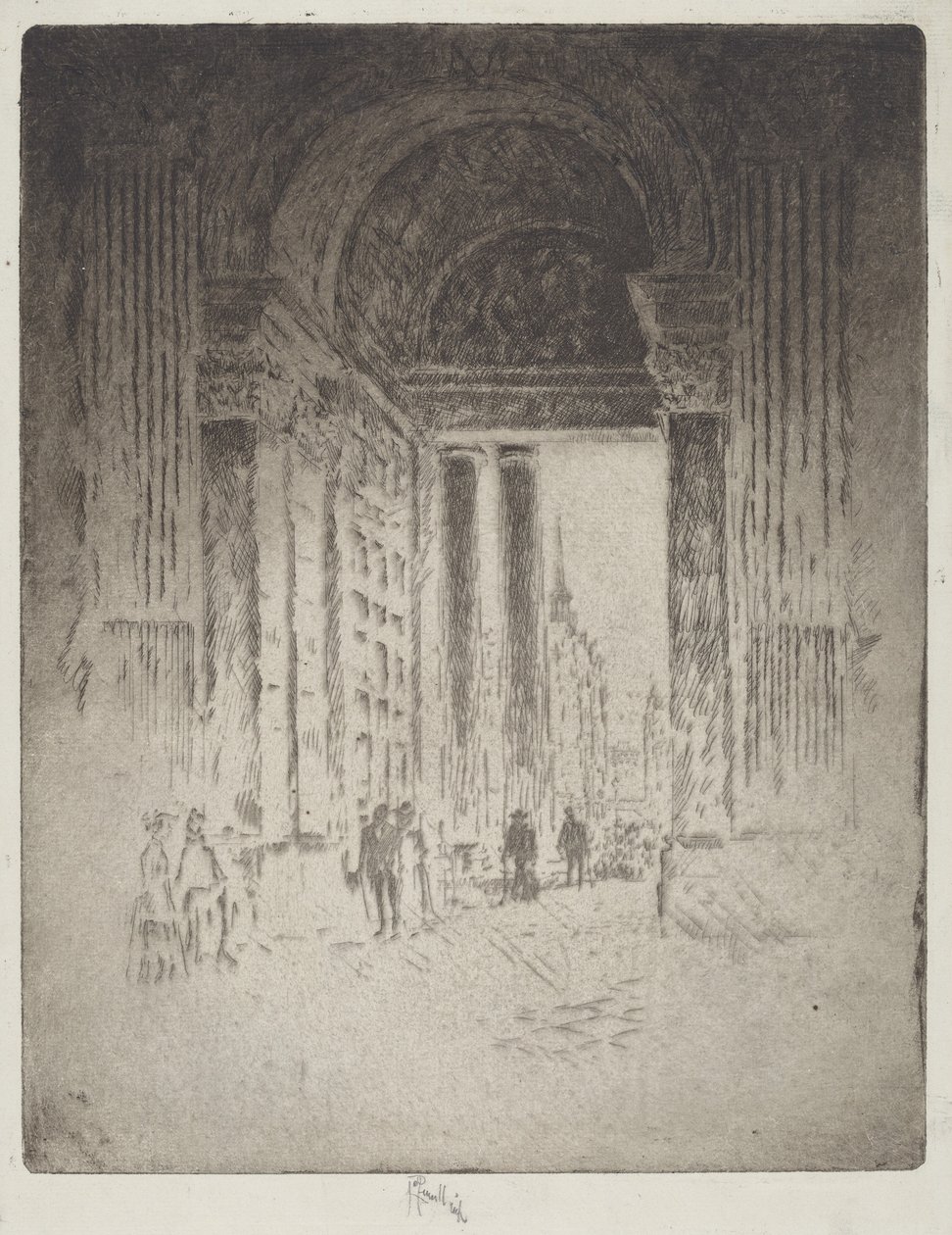 Porta ovest, San Paolo da Joseph Pennell