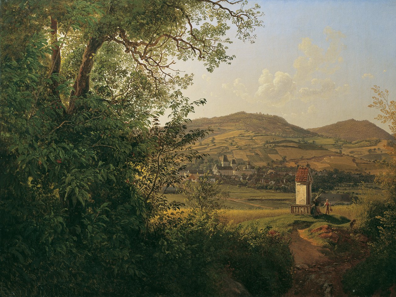 Veduta di Pöggstall da Joseph Rebell
